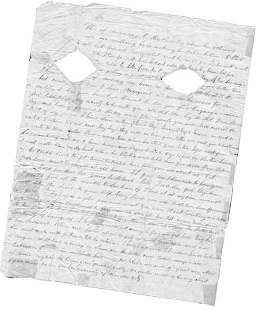 letter from Margaret Hays